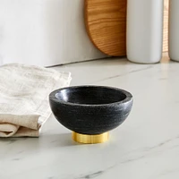 4" Marble & Brass Dip Bowls | West Elm