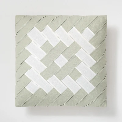 Linen Strap Weave Pillow Cover | West Elm