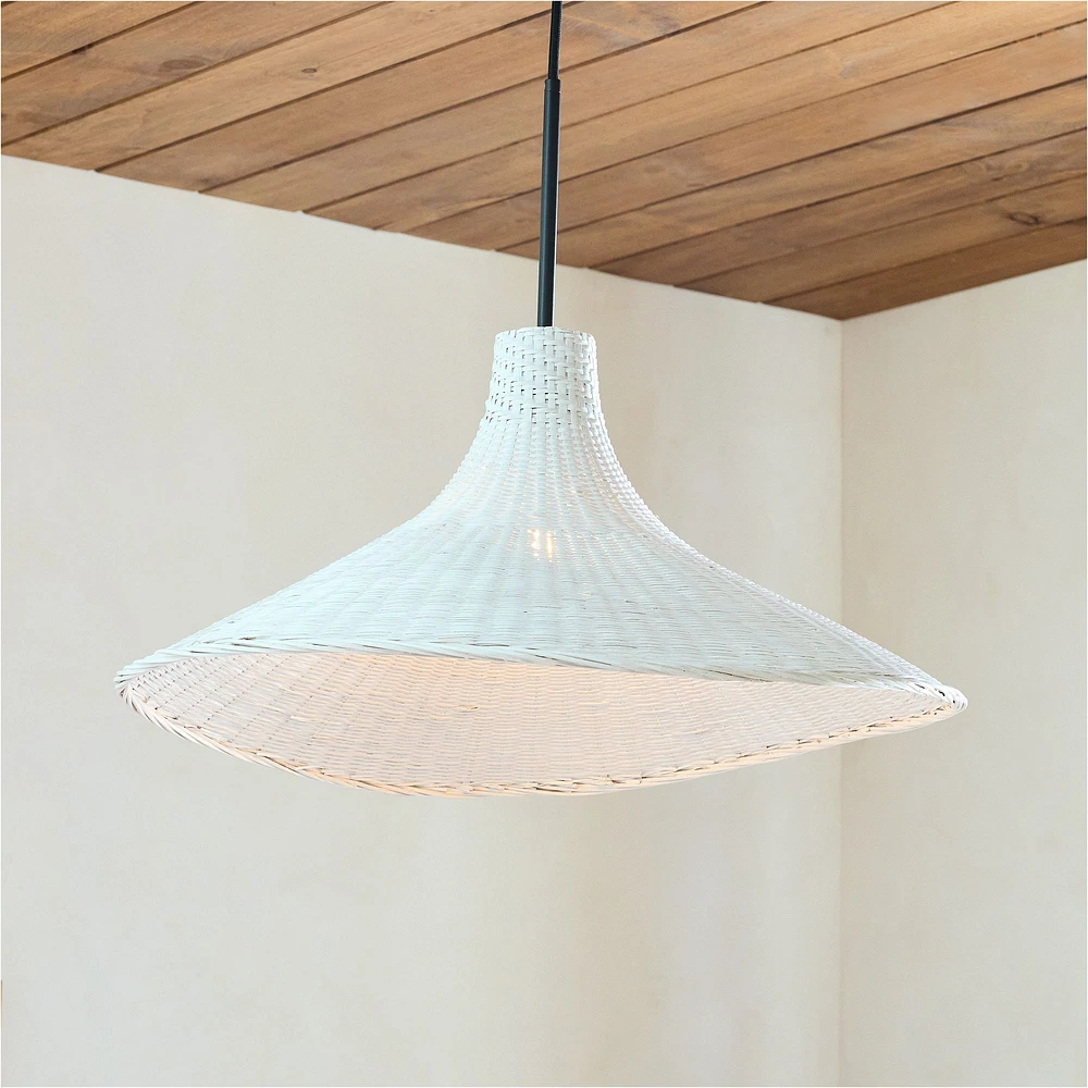 Callie Woven Pendant (25"–35") | West Elm