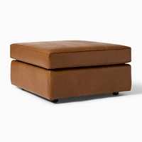 Harris Motion Leather Ottoman | West Elm