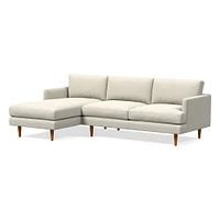 Haven Loft Leather 2-Piece Chaise Sectional (103") | West Elm