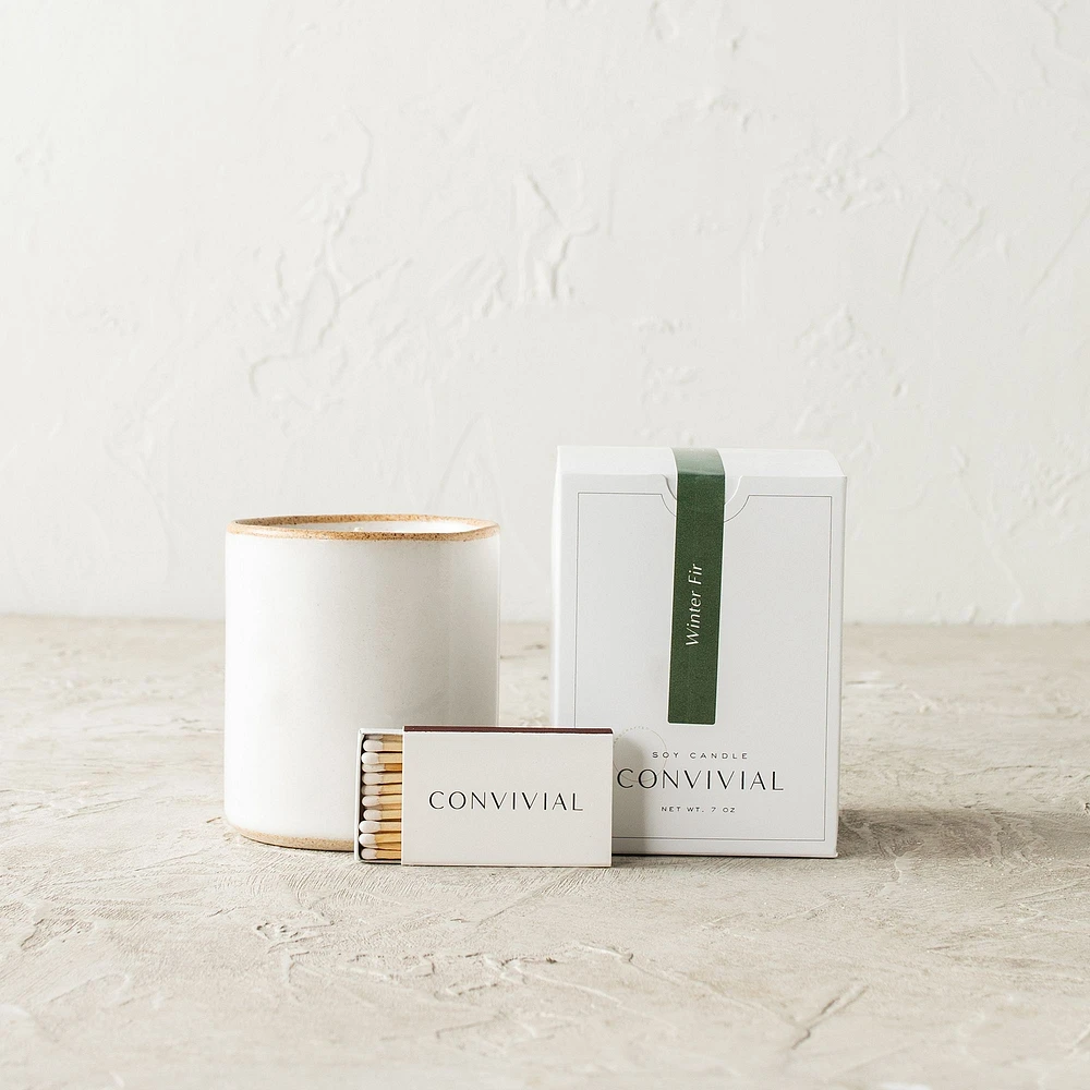 Convivial Winter Fir Minimal Candle | West Elm