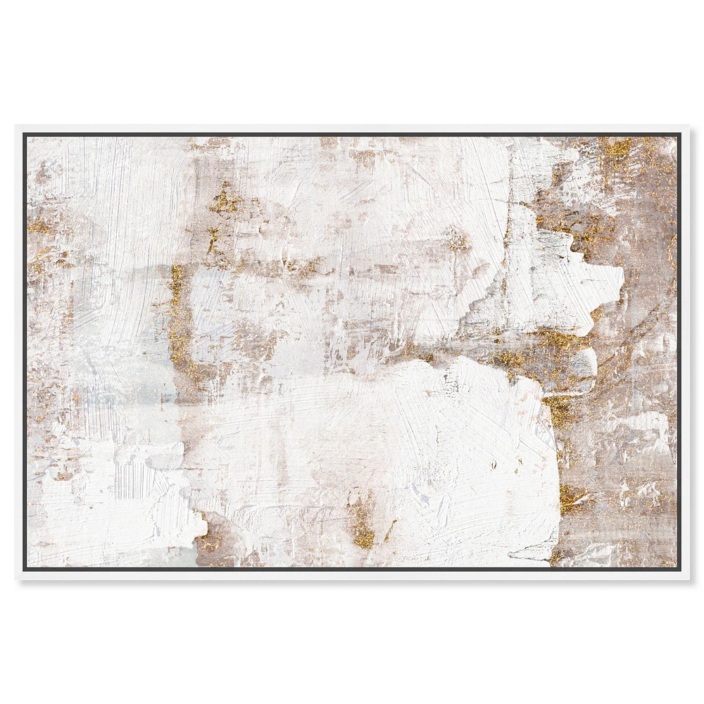 Earthy Metallic Framed Canvas Wall Art | West Elm