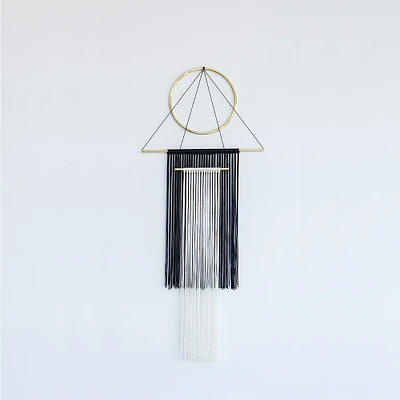 Aurea Walldeco Black & White Wall Hanging | West Elm