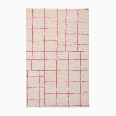 Washable Offset Grid Rug | West Elm