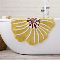 Poppy Floral Round Bath Mat | West Elm