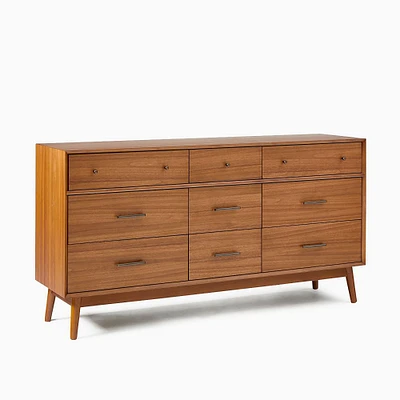 Mid-Century 9-Drawer Dresser (70") - Acorn | West Elm