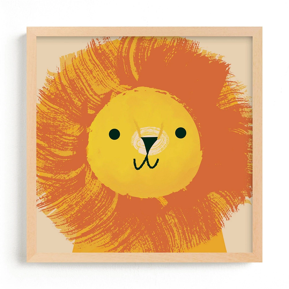 King of the Jungle Framed Wall Art by Minted for West Elm Kids |