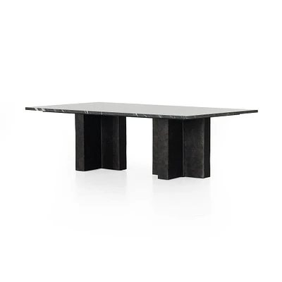 Aluminum Cross Base Coffee Table | West Elm