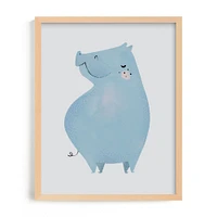 Hippo Framed Wall Art by Minted for West Elm Kids |