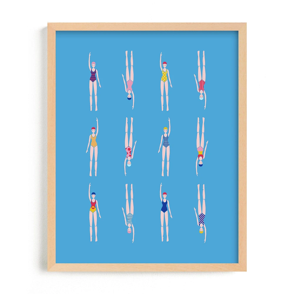 Nadadoras Framed Wall Art By Minted for West Elm Kids |