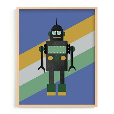 Retro Robot Framed Wall Art by Minted for West Elm Kids |