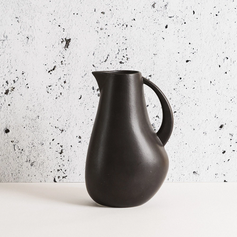 Gharyan Kuduo Stoneware Pitcher | West Elm