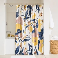 Poppy Floral Shower Curtain | West Elm