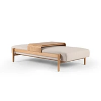 Mitchum Rectangle Ottoman | West Elm