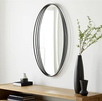 Zelda Metal Oval Wall Mirror | West Elm