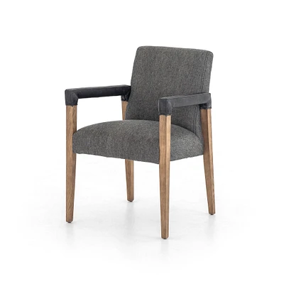 Wrapped-Arm Upholstered Dining Chair (Set of 2) | West Elm