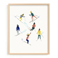 Ski People Framed Wall Art by Minted for West Elm Kids |