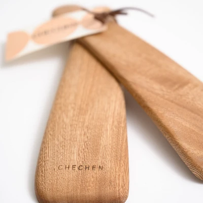 Chechen Wood Design Wooden Salad Servers | West Elm