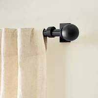 Oversized Ball Finial Adjustable Curtain Rod  | West Elm