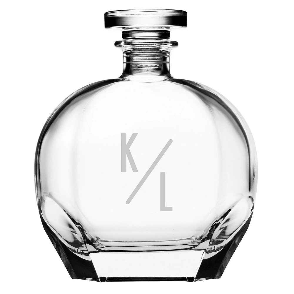 Monogram Puccini Glass Decanter | West Elm