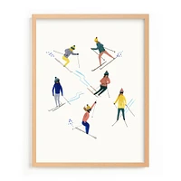 Ski People Framed Wall Art by Minted for West Elm Kids |