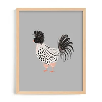 Spotted Hen Framed Wall Art by Minted for West Elm Kids |