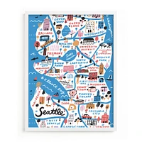 I love Seattle Framed Wall Art by Minted for West Elm Kids |