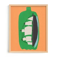 Two Liter Ship Framed Wall Art by Minted for West Elm Kids |