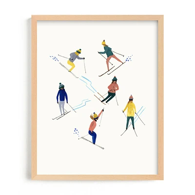 Ski People Framed Wall Art by Minted for West Elm Kids |