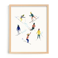 Ski People Framed Wall Art by Minted for West Elm Kids |