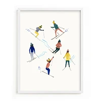 Ski People Framed Wall Art by Minted for West Elm Kids |