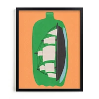 Two Liter Ship Framed Wall Art by Minted for West Elm Kids |