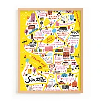 I love Seattle Framed Wall Art by Minted for West Elm Kids |