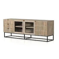 Carved Mango Wood Media Console (79") | West Elm