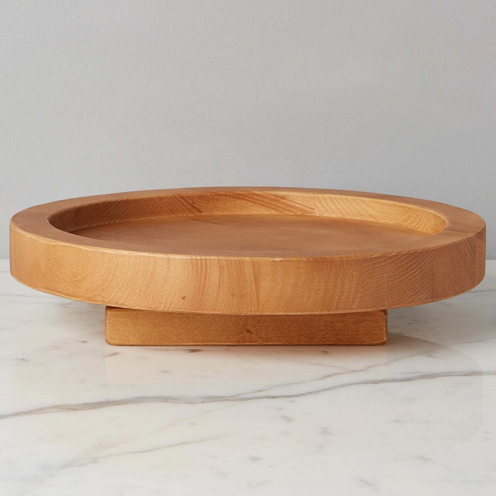 Natural Wood Nesting Lazy Susan | West Elm