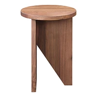 Angled Base Wood Side Table (14") | West Elm