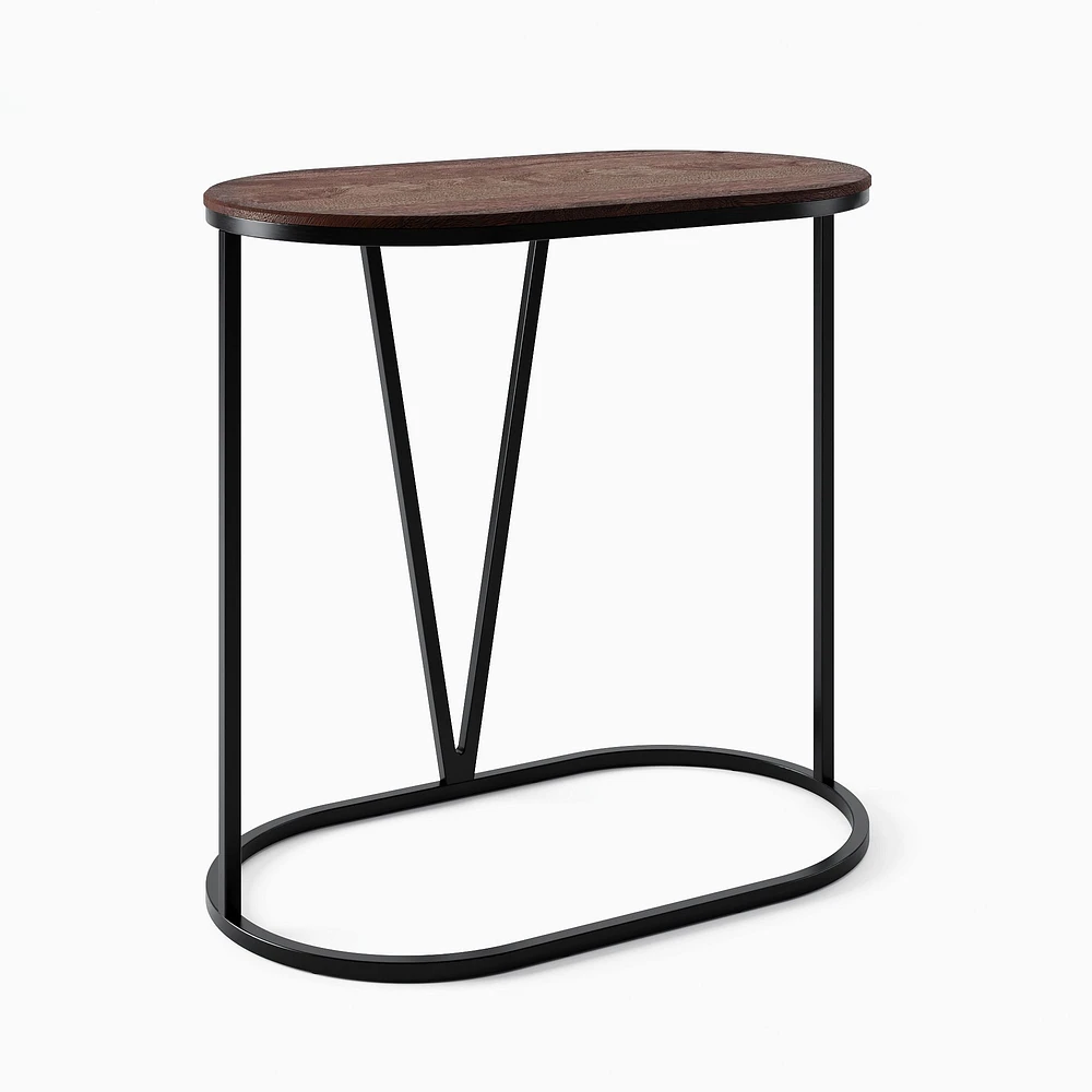 Rivera C-Shaped Side Table - Walnut | West Elm