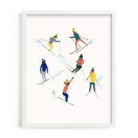 Ski People Framed Wall Art by Minted for West Elm Kids |