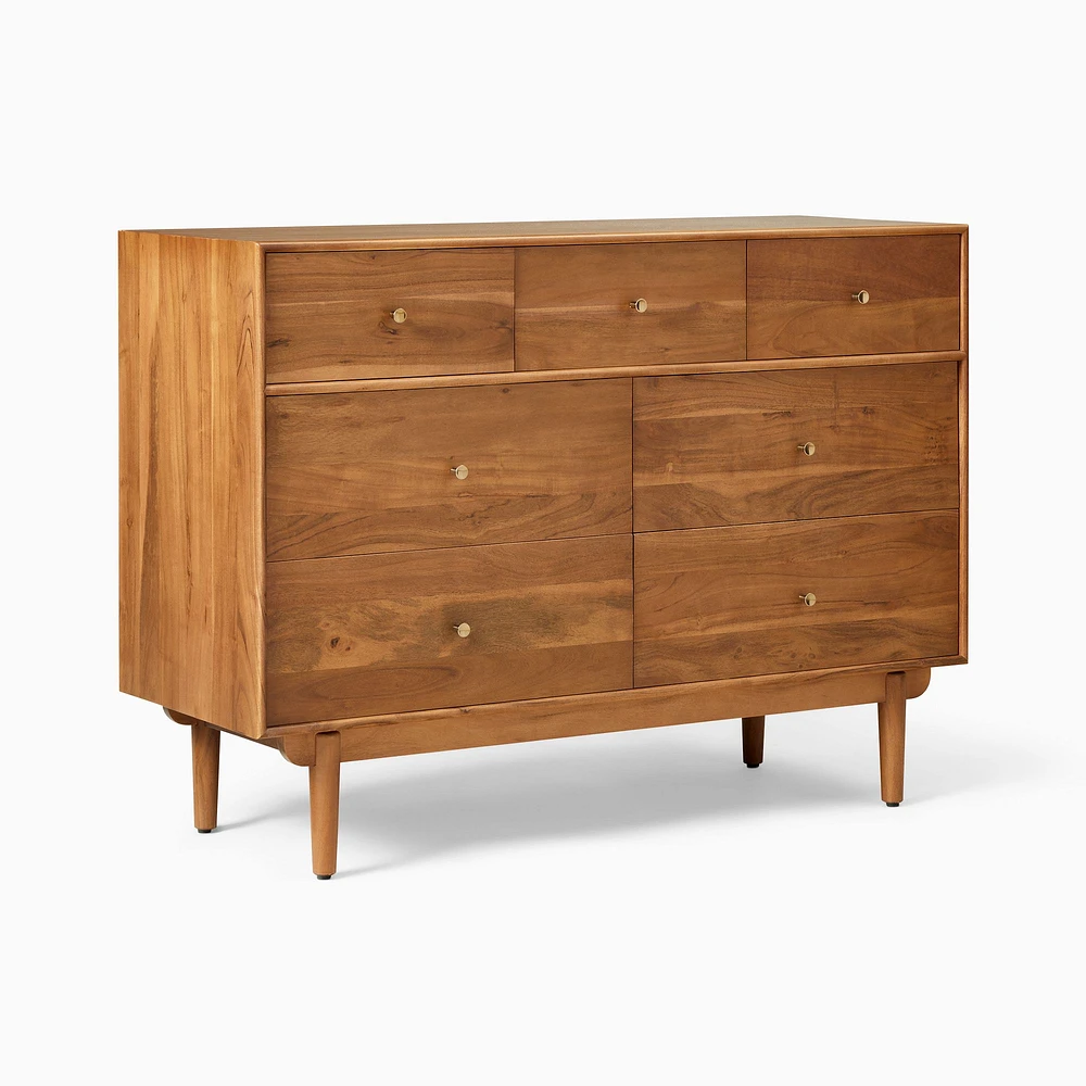 Keira Solid Wood Narrow 7-Drawer Dresser (48") | West Elm