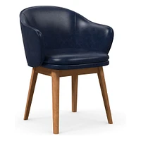 Wayne Leather Dining Arm Chair | West Elm