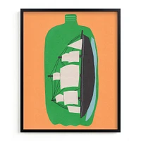 Two Liter Ship Framed Wall Art by Minted for West Elm Kids |