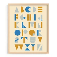 Mod Alphabet Framed Wall Art by Minted for West Elm Kids |