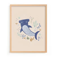 Sharky Cute Framed Wall Art by Minted for West Elm Kids |