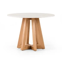 Fanned Base Round Dining Table (42"- 55") | West Elm