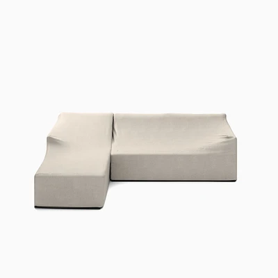 Coastal Outdoor 2-Piece Chaise Sectional Protective Cover | West Elm