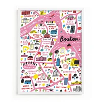 I Love Boston Framed Wall Art by Minted for West Elm Kids |