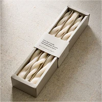 Double Twist Taper Candles (Set of 6) | West Elm