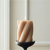 Chunky Twist Pillar Candles | West Elm
