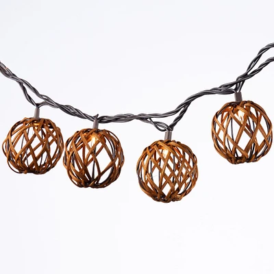 Decorative 10-Piece Rattan String Lights